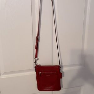 Red Leather Coach Crossbody